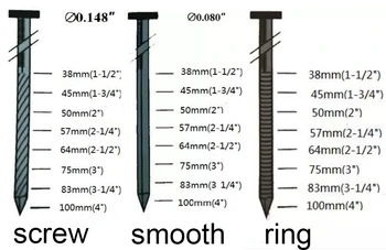 Wholesale Stainless Steel Iron Coil Nails for Pneumatic Nailer