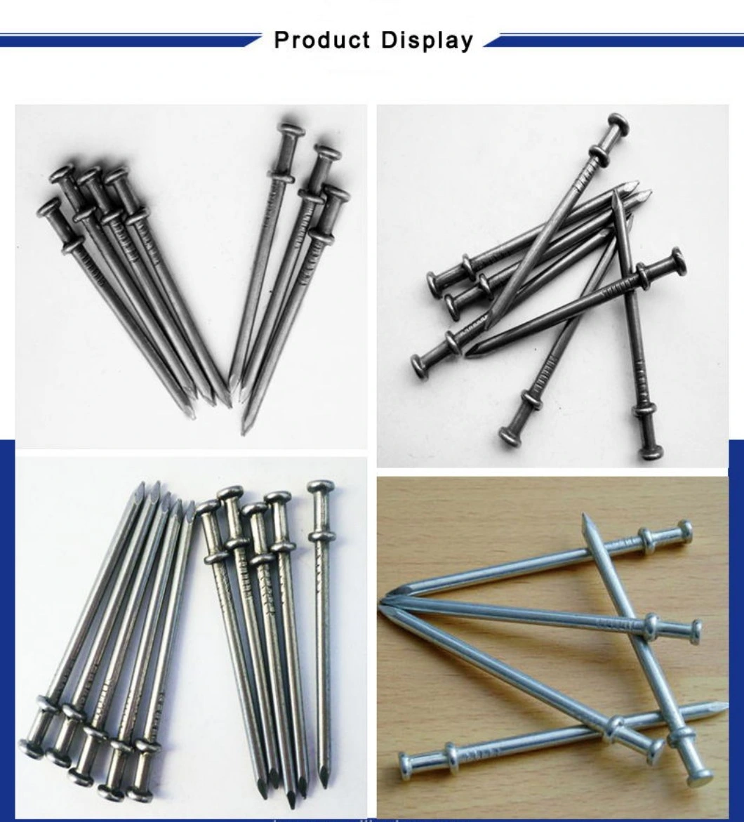 High Quality Double Head Nails for Building and Construction