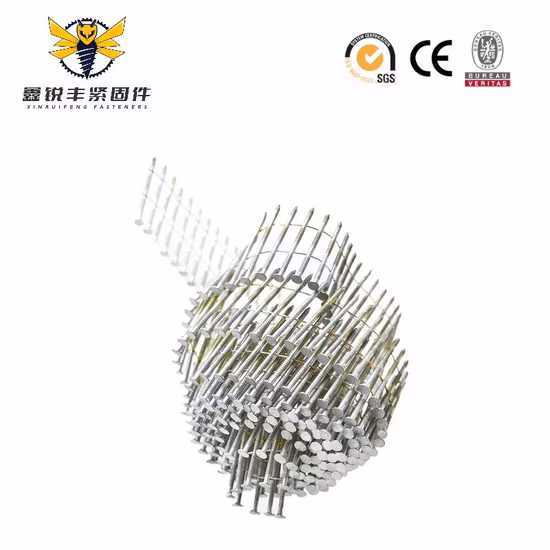 Attaches pneumatiques Clous de bobine de fil de palette assemblés